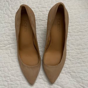 J Crew Micro-suede Pointy-toed Heel